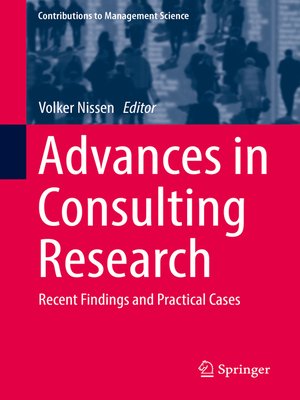 cover image of Advances in Consulting Research